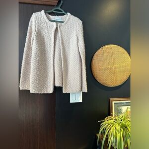 Tahari Soft Textured Cream Bouclé Jacket